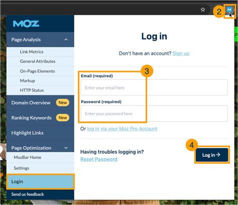 login mozbar|Moz .